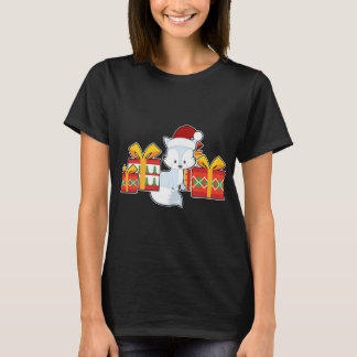 Arctische vos met Santa Hat - Kerstmis Arctic T-shirt