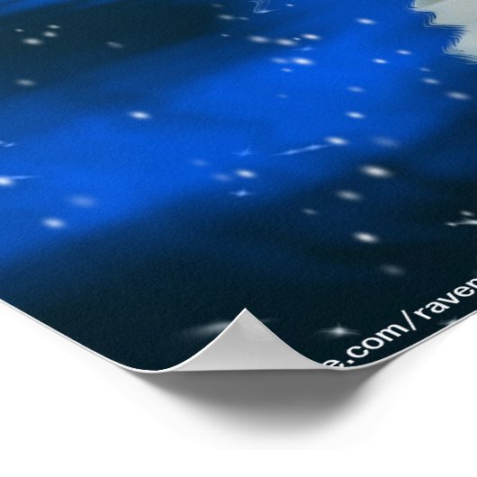 Arctische Wolf, Aurora Wildlife Art Poster (Hoek)