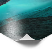 Arctische wolf en magische nacht met noorderlicht foto afdruk (Hoek)