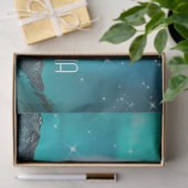 Arctische wolf en magische nacht met noorderlicht tissuepapier (Geschenk)