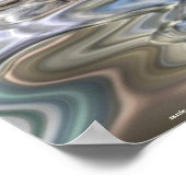 Arctische Wolf, Snow & Lake Wildlife Art Poster (Hoek)