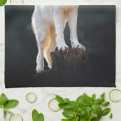 Arctische wolf theedoek (Gevouwen)