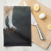 Arctische wolf theedoek (Quarter Fold)