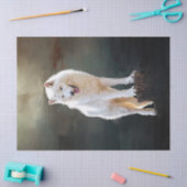 Arctische wolf tissuepapier (Craft)