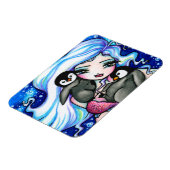 Arctische zeemeermin Baby Pinguïns door Hannah Lyn Magneet (Linkerzijde)