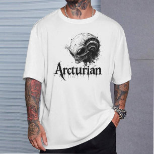 Arcturiaans T-shirt, Starseed Buitenaards Hoofd Gr T-shirt
