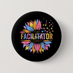 ARD Facilitator Speciaal Onderwijs Zonnebloem _1 Ronde Button 5,7 Cm
