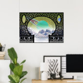 Ardana Cloud City Bungalow ~ Interplanetair reizen Poster (Thuiskantoor)