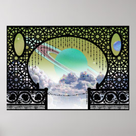 Ardana Cloud City Bungalow ~ Interplanetair reizen Poster