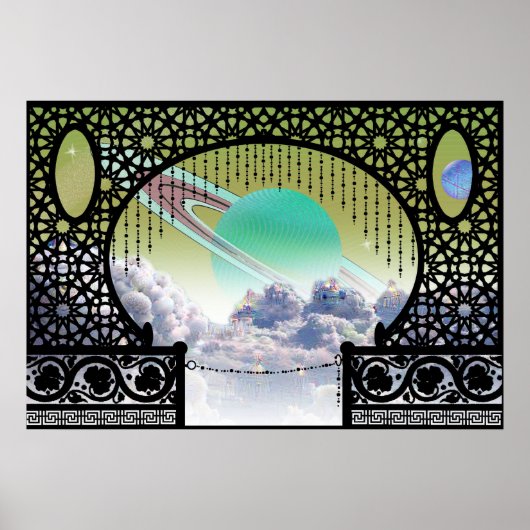 Ardana Cloud City Bungalow ~ Interplanetair reizen Poster (Voorkant)