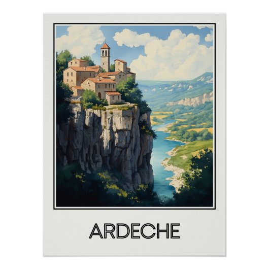 Ardèche, gebergte perfect poster (Voorkant)
