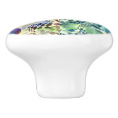 Ardeco Abstracte vervorming Emerald Keramische Knop (Zijkant)