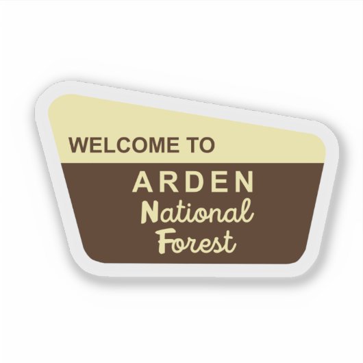Arden Forest-Sticker Sticker (Voorkant)