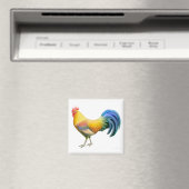 Ardenner Rooster Square Magnet (Insitu (Vaatwasser))
