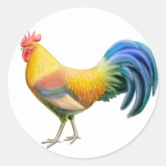 Ardenner Rooster Sticker (Voorkant)