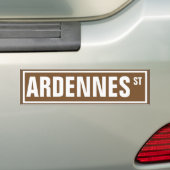 Ardennes Street-teken Bumpersticker (Op auto)