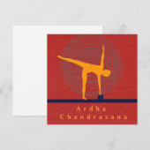 Ardha Chandrasana Art Card Feestdagenkaart (Voorkant / Achterkant)