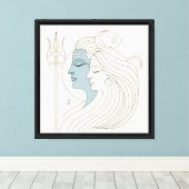 Ardhanarishvara Canvas Afdruk (Insitu (Houten vloer))