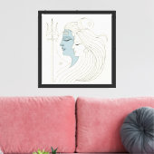 Ardhanarishvara Canvas Afdruk (Insitu (Woonkamer))