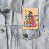 Ardhanarishvara-knop Button (Insitu)