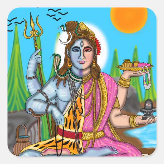 Ardhanarishvara Stickers (Voorkant)