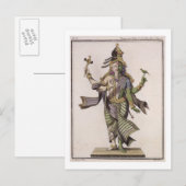 Ardhanarishvara uit 'Voyage aux Indes et a la Ch' Briefkaart (Voorkant / Achterkant)