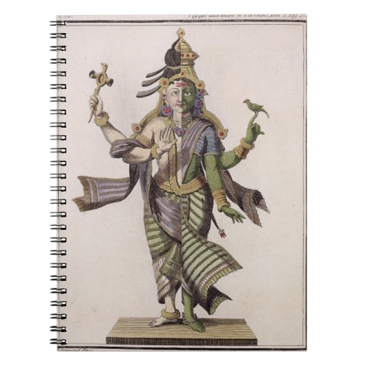 Ardhanarishvara uit 'Voyage aux Indes et a la Ch' Notitieboek (Voorkant)