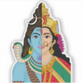 Ardhanarishwara Sticker (Voorkant)