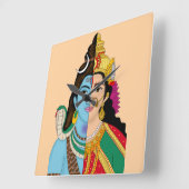 Ardhanarishwara wandklok (Hoek)