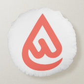 Ardhon designs that let you express yourself rond kussen (Achterkant)