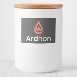 Ardhon - draag je stijl, je eigen manier voedselcontainer etiket