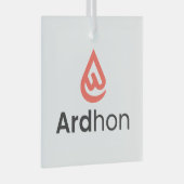 Ardhon - draag je stijl, jouw manier glas ornament (Voorkant Rechts)