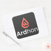 Ardhon - wear your style, your way vierkante sticker (Envelop)