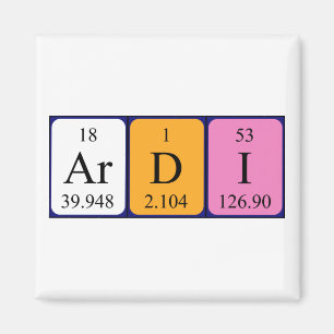 Ardi periodiek table name magnet