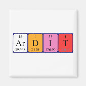 Ardit periodiek table name magnet (Voorkant)