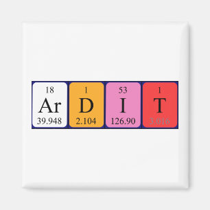 Ardit periodiek table name magnet
