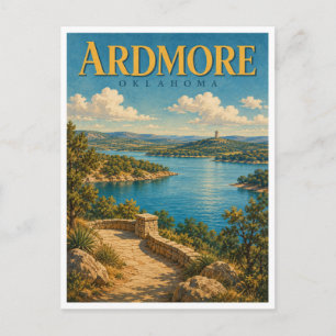 Ardmore Oklahoma Lake Murray GeoSaga Briefkaart
