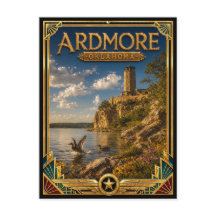 Ardmore Oklahoma Vintage Art Deco Gouden Tijdperk