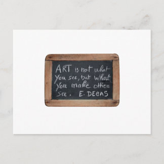 Ardoise 03 Artiest Quotes Degas Briefkaart