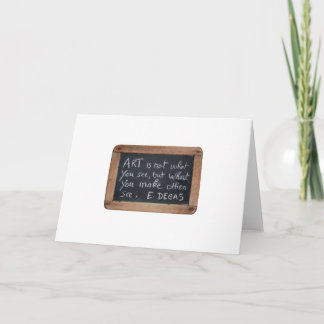 Ardoise 03 Artiest's Quotes Degas Kaart