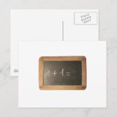 Ardoise 04 - Wiskundige lessen Briefkaart (Voorkant / Achterkant)