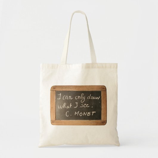 Ardoise 05 Monet's Quote Artist Canvas tas (Voorkant)