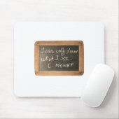 Ardoise 05 Quote Monet Mousepad Muismat (Met muis)