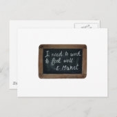 Ardoise 07 Manet's Quote Briefkaart (Voorkant / Achterkant)