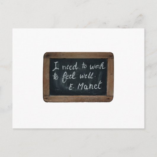 Ardoise 07 Manet's Quote Briefkaart (Voorkant)