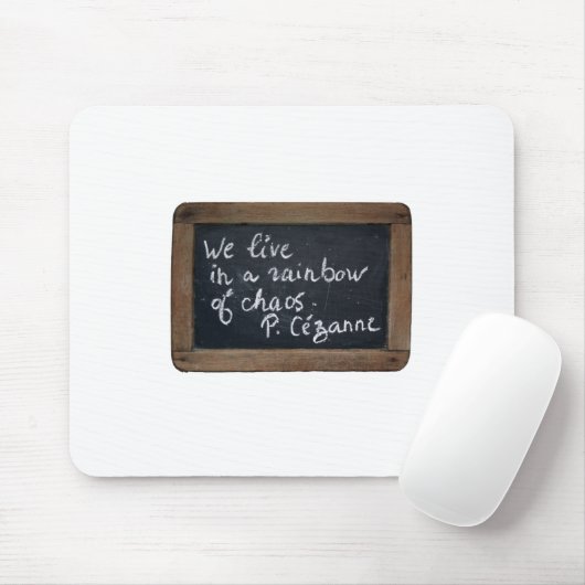 Ardoise 08 Cezanne's Quote White Mousepad Muismat (Met muis)