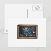 Ardoise 10 Flower voor mama Briefkaart (Voorkant / Achterkant)