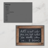 Ardoise Artist's Quotes Dagas Visitekaartjes (Voorkant / Achterkant)