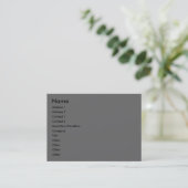 Ardoise Artist's Quotes Dagas Visitekaartjes (Staand voorkant)