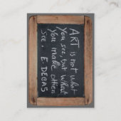Ardoise Artist's Quotes Dagas Visitekaartjes (Achterkant)